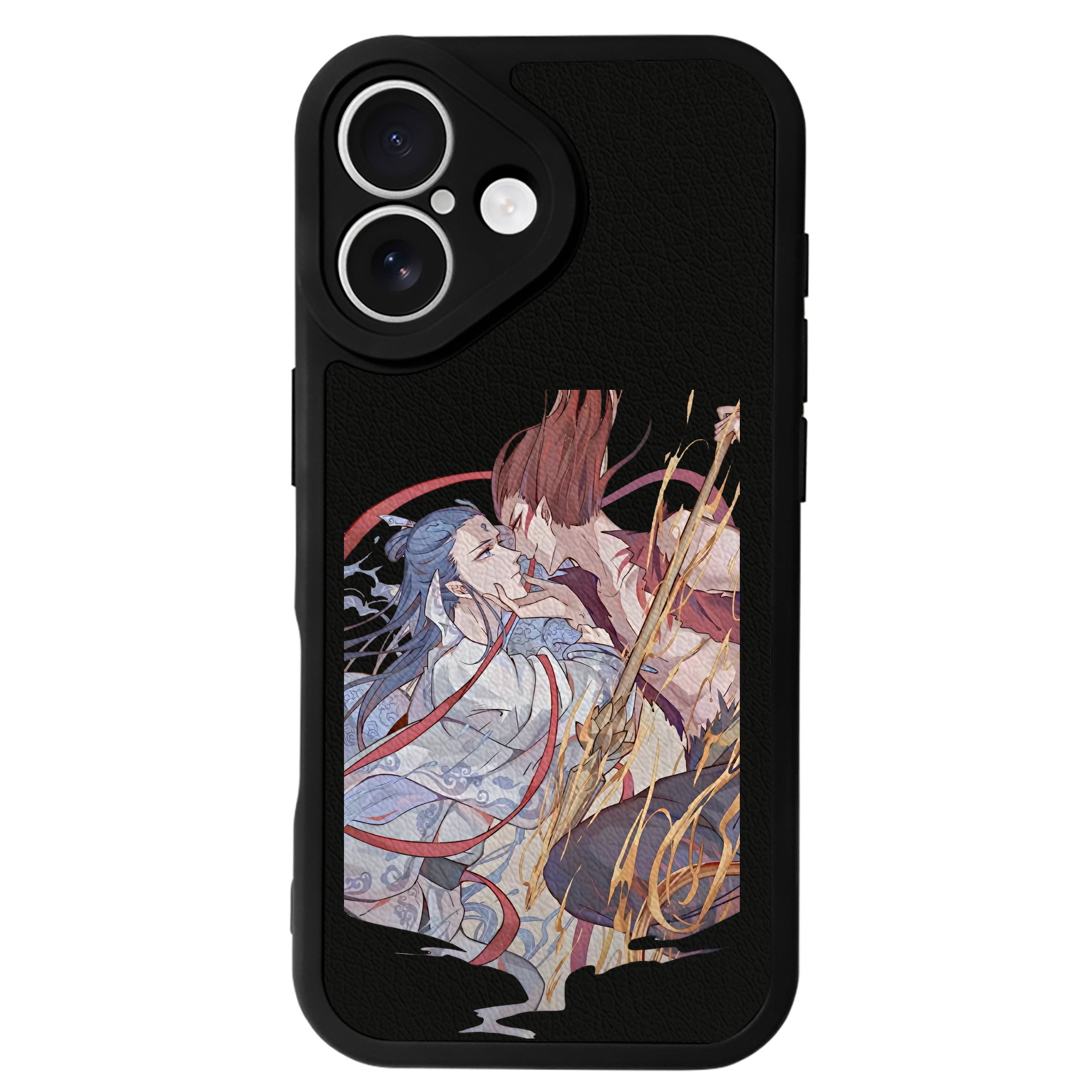 （画像用） Ne Zha 2 ナタ 魔童の大暴れ 【iPhone 16シリーズ対応】シリコンスマホケース（レザー調） 材質：シリコン